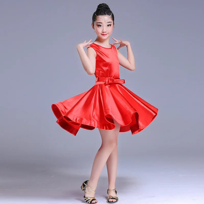 Girls Latin Rumba Samba Dance Dress Ballroom Dancewear