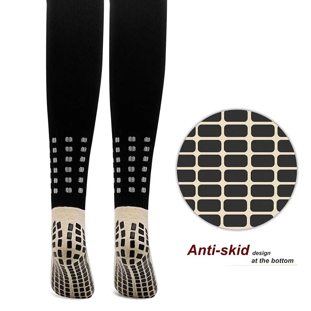 Football Socks Knee High Non Slip Custom Soccer Grip Socks Thickened Towel Fabric Sweat Absorbing