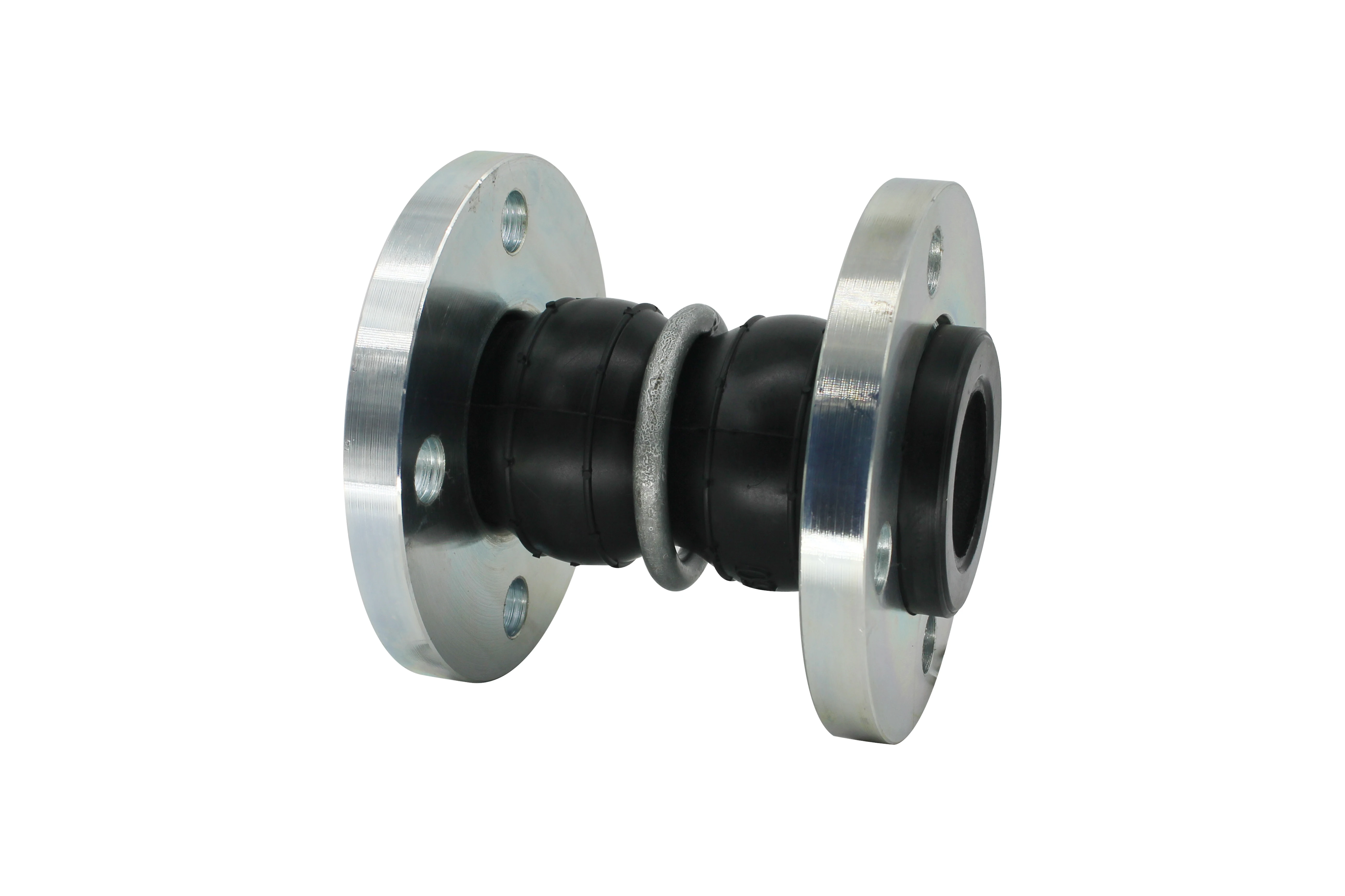 Flange Connector Double Sphere Flexible Axial EPDM Corrugated Rubber Expansion Joints
