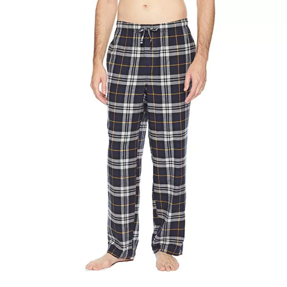 Autumn And Winter Men Plaid Pajama Pants Couples Home Trouser Flannel Cloth Ground Wool Large Size Loose Warm