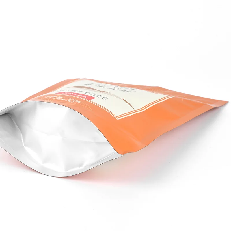 Stand Up Pouch With Custom Printing And Matte Finish Aluminum Foil Tea Plastic Mylar Food Packaging Bags With Zipper
