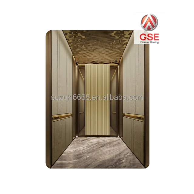 GSE Chinese elevator company Stable Quality Passenger Lift 6-8 person SUZUKI Elevator  3 floors / 4 floors /9 floors