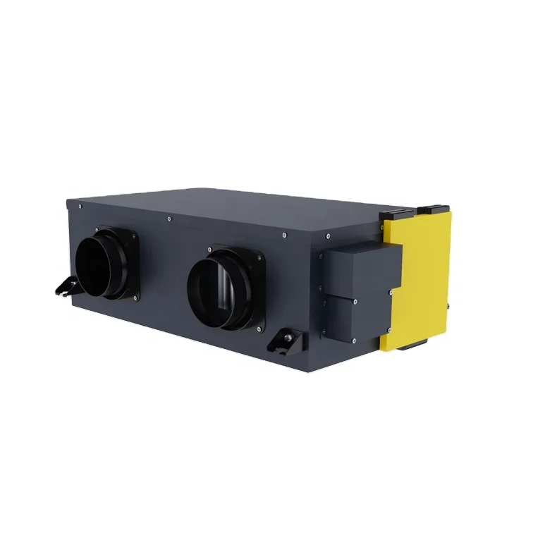 PM2.5 sensor controller ceiling mounted fresh air dehumidifier with carbon filter