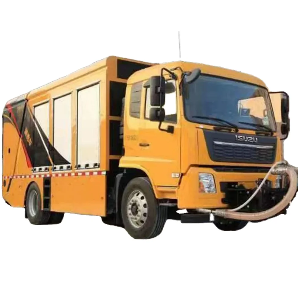New High-Efficiency High-Speed Road Sweeper Truck Effective Street Cleaner Vehicle High-Speed Pump Engine Motor Gear Components