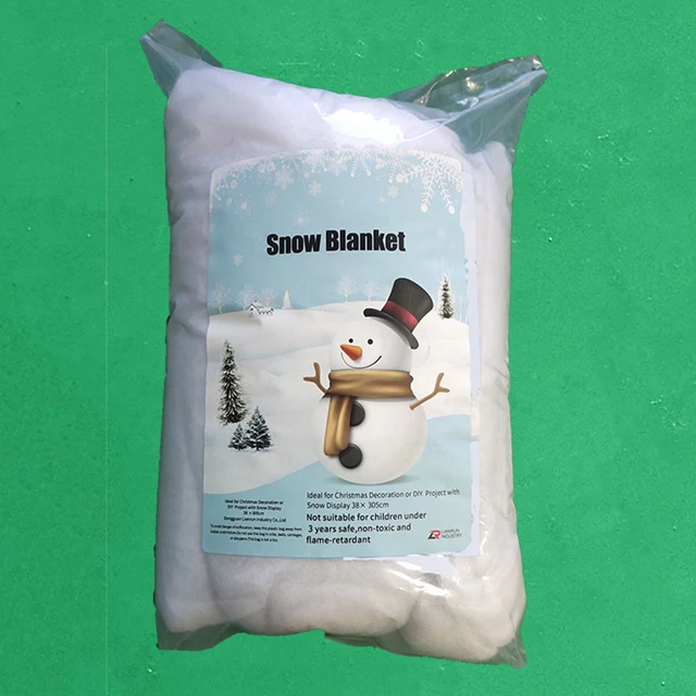 80*240cm Thickened snow roll White Cotton Snow Blanket Fluffy Artificial Snow Carpet