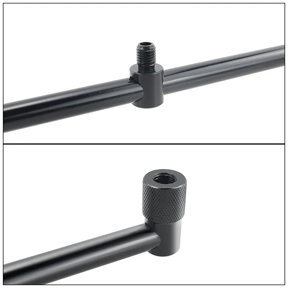 Hirisi Mini Short Black Buzz Bars 20cm 25cm 30cm Carp Coarse Fishing Equipment for 2 Rods
