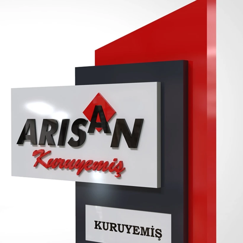 ART WORK for  Aluminum Panel Advertising Sign Pylon Sign Directional Pavement Stand Pylon Signage 2D or 3D Design Work Service