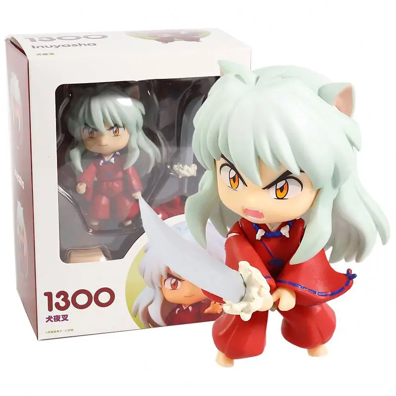 Cute Versions 10cm Inuyasha #1300 Sesshomaru 1514 Anime Action Figure Collection Change Face Doll