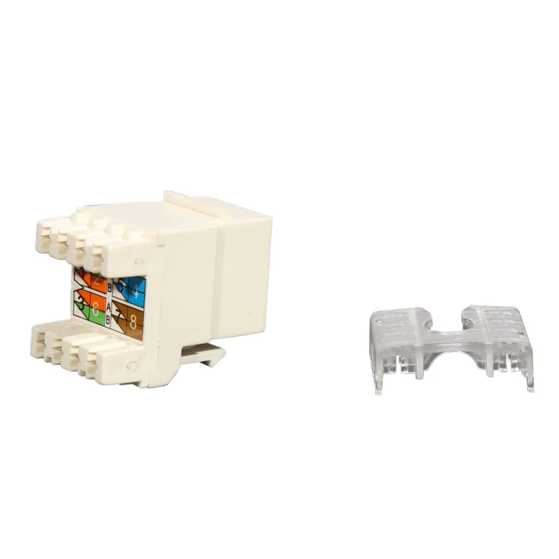 Cat6a RJ45 Keystone modular jack UTP keystone jack for patch panels surface mount boxes or wall plates
