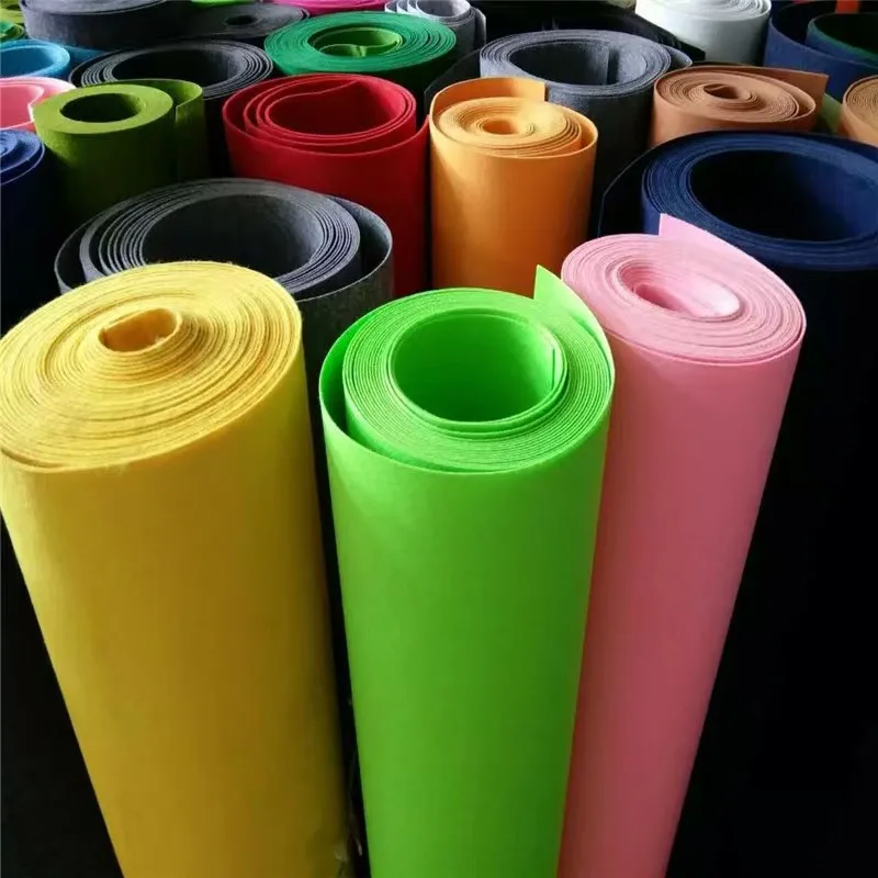 Industrial 100% Wool Felt Sheets Rolls Woven Anti-Static Plain Plaids for Lining & Home Textile Use Dyed Yarn Type
