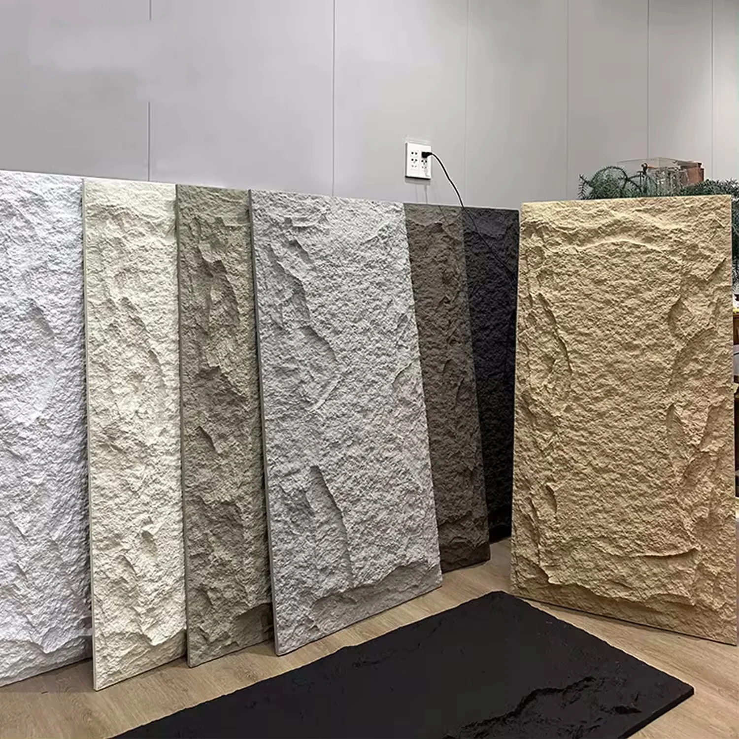 BAIJIN Factory Price Artificial Culture Stone PU foam Stone for Wall Decoration PU 3D Wall Panel