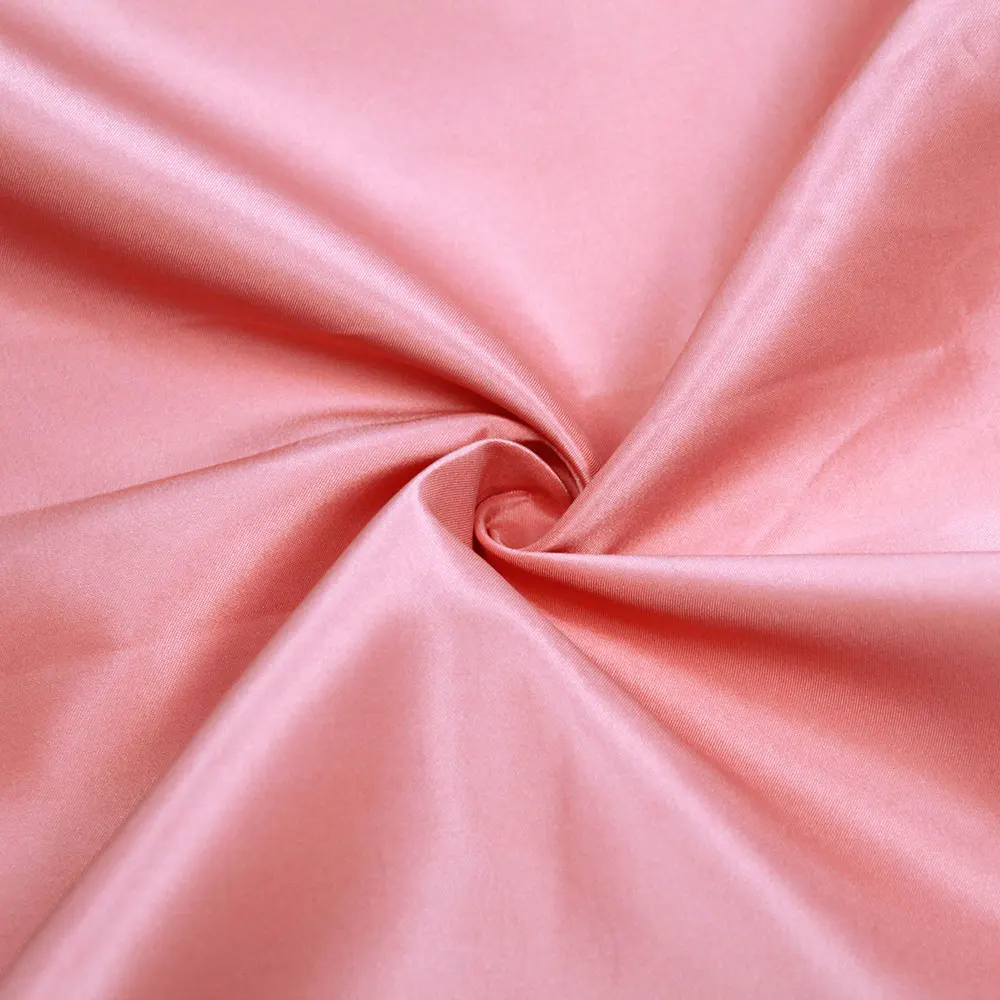 Твердых тел 160gsm свадебное платье без рукавов из атласной ткани 100 полиэстер плотная блестящая княгини атласная ткань