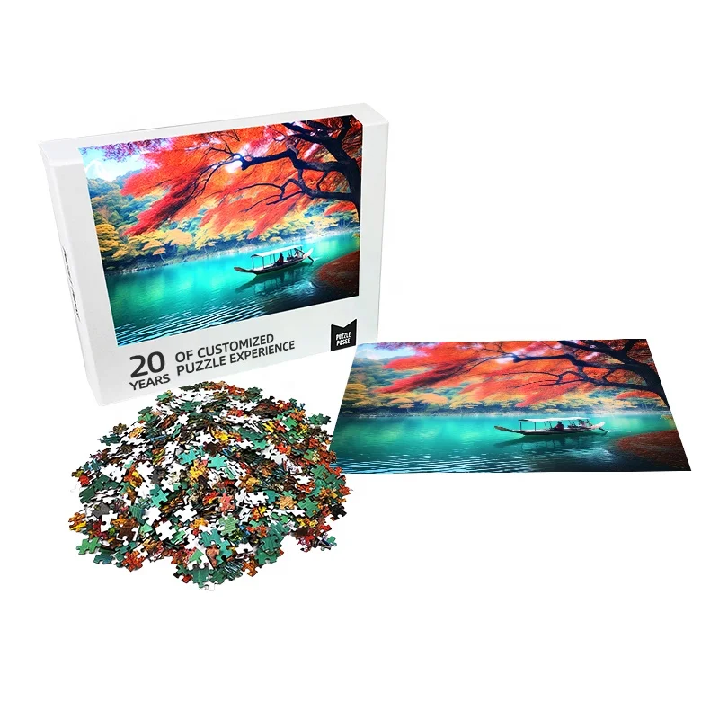 Free Samples Custom Puzzles Personalized puzzles 500 1000 pieces Jigsaw Puzzle Wholesale Made From Senfutong