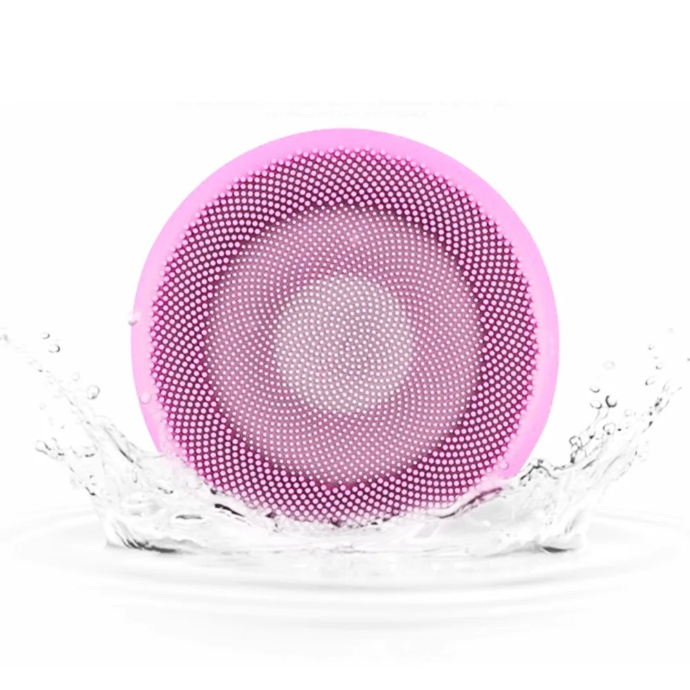 Silicone Facial Cleansing Brush Sonic Face Scrubbers IPX7 Waterproof Electric Face Cleanser Massager Brush for All Skin Types
