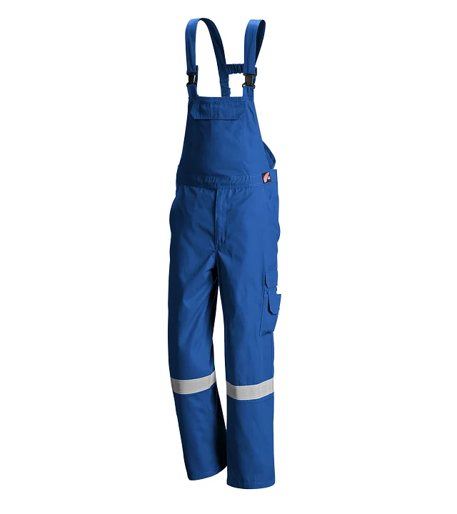 Factory Supply NFPA 2112 EN 11612 Flame Resistant FRC FR Industrial Fire Retardant safety bib overalls