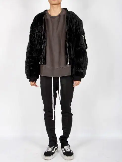 OEM custom label high quality dropshipping stock mens velvet jacket