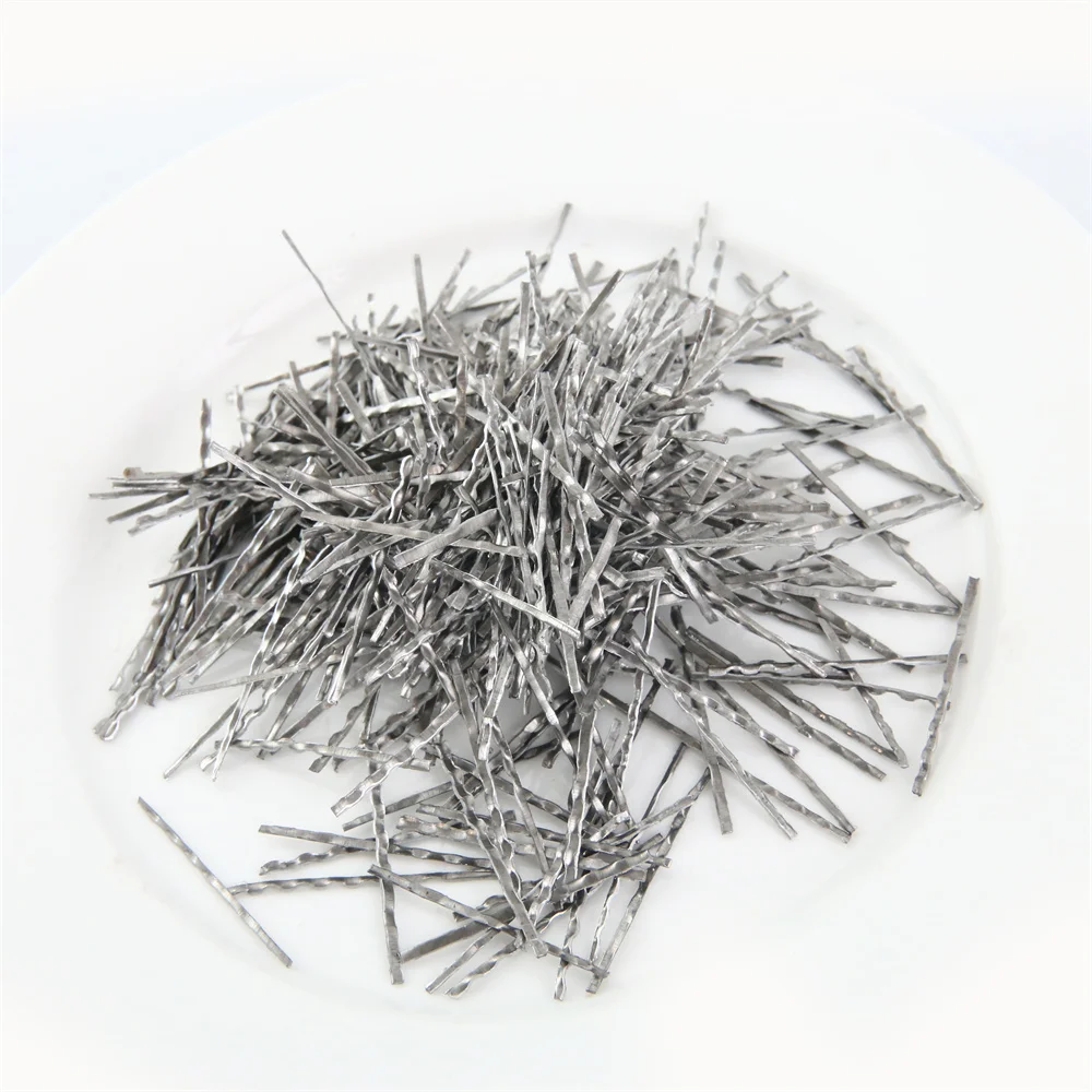 Construction Metal Building Materials Steel Fiber Concrete Waved Steel Fiber