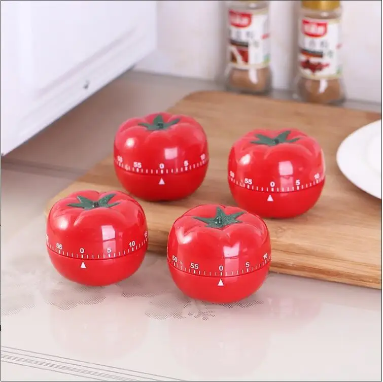 Mechanical Cooking Baking Timer Helper Tomato Shape Kitchen Timer Chef Timer Clock With Loud Alarm
