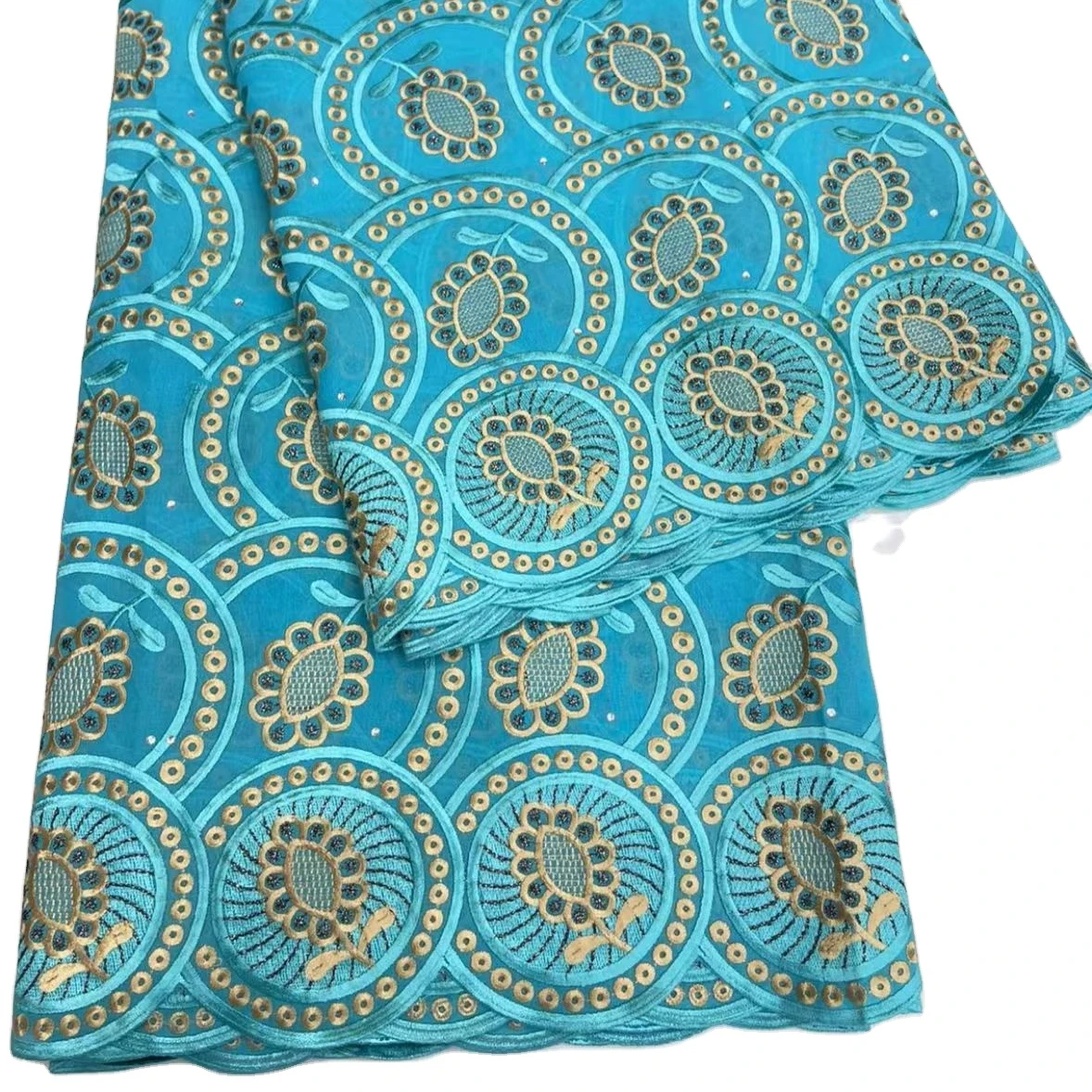 African Fabric Embroidery Flower Stoned Lace Embroidery Lace Fabric Tulle Lace Fabric For Wedding Dress