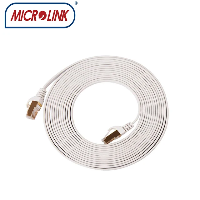 Rohs compliant halogen free  cat7 cat 8  cat 9 flat ethernet lan network cable with 100% fluke pass reach certificate