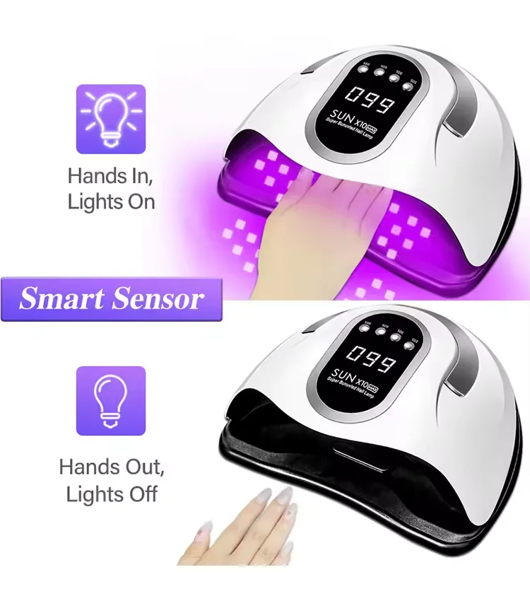 Wholesaler Portable 5 Fingers  Nail Lamp UV Light Professional Hand Dryer Flexible Adjustable More Convenient Nail Lamp  X11