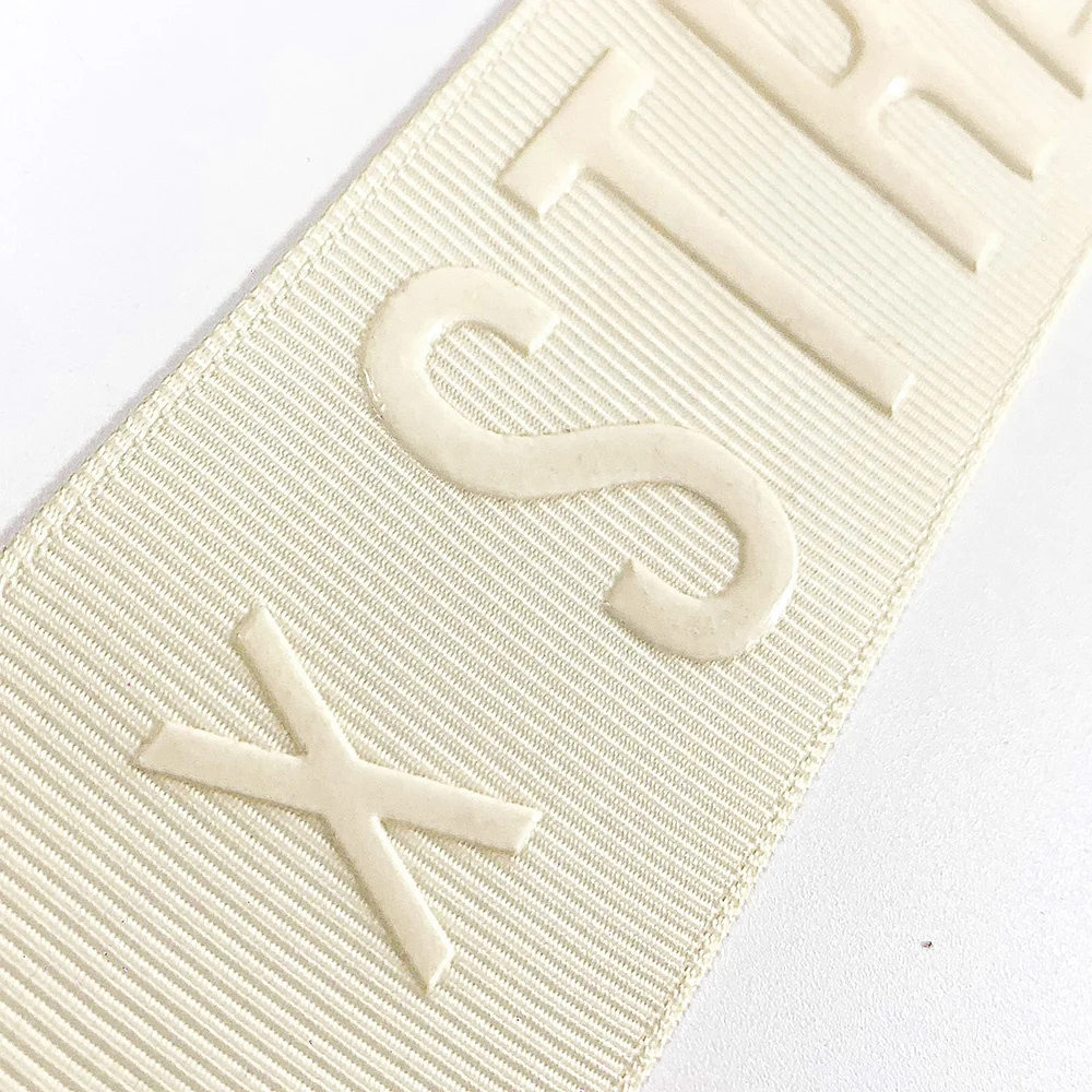 Manufacturer customize logo nylon jacquard silicone elastic gripper rubber wide elastic waistband for pants