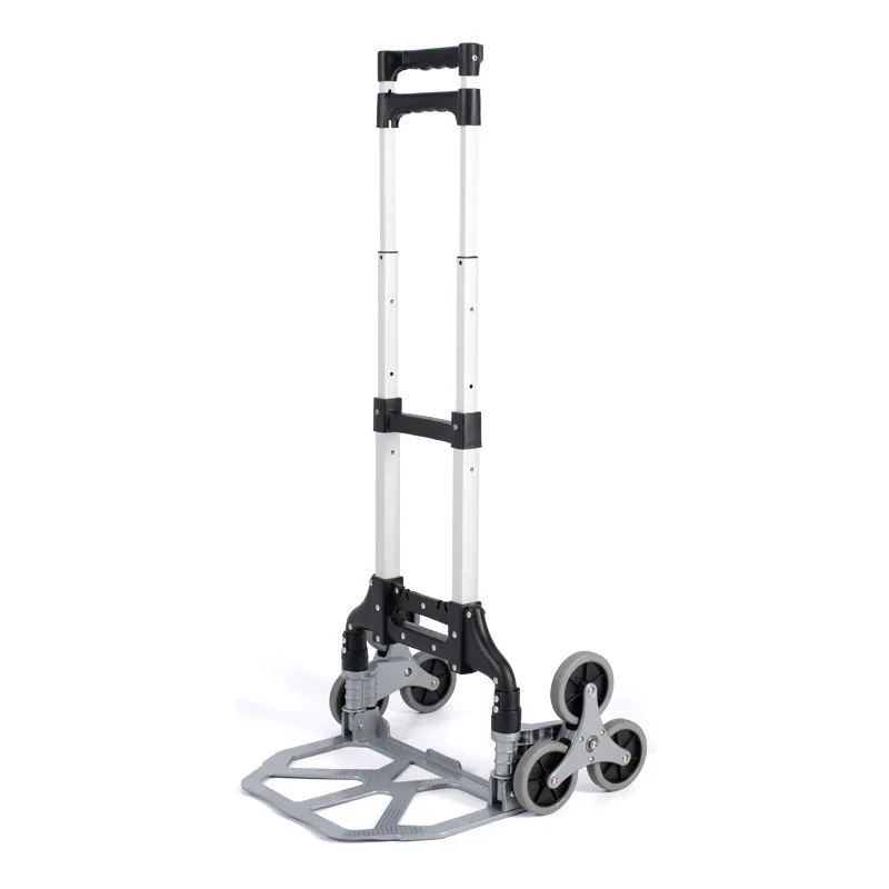 Portable Aluminum alloy Retractable Trolley/Folding Luggage Cart For Shopping, Truck Climbing stair