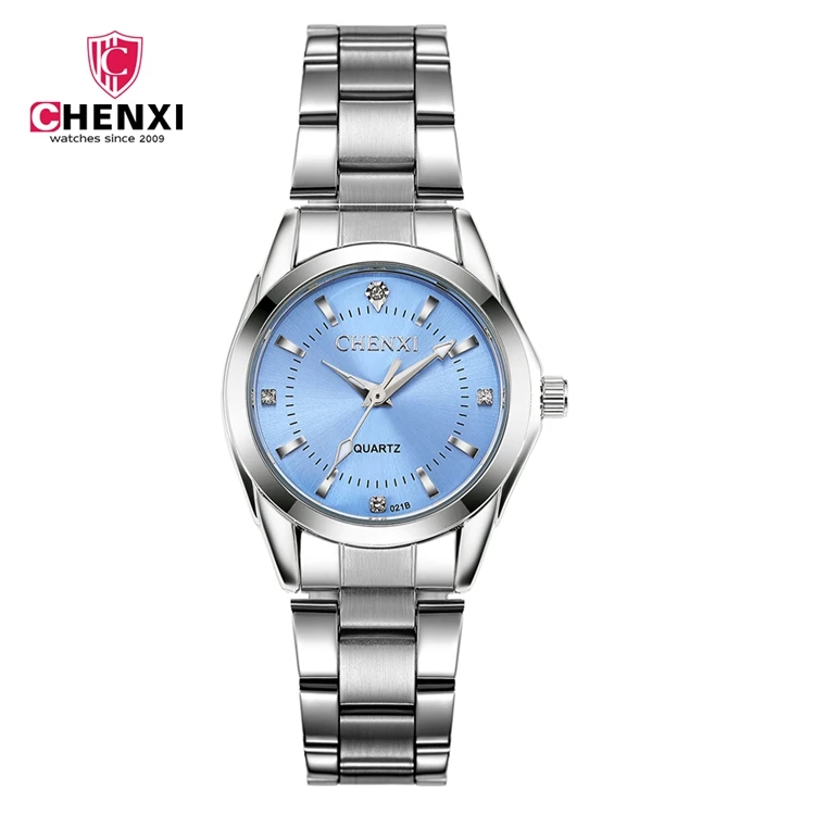 ChenXi CX-021B High Quality Stainless Steel Female Quartz Watches Ladies Fashion Girl Water Resistant Watch