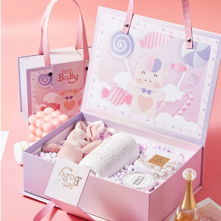 Custom Logo Printed Card Magnetic Chocolate Folding Packaging For Mushroom Rose Flower Gift Drawer Box