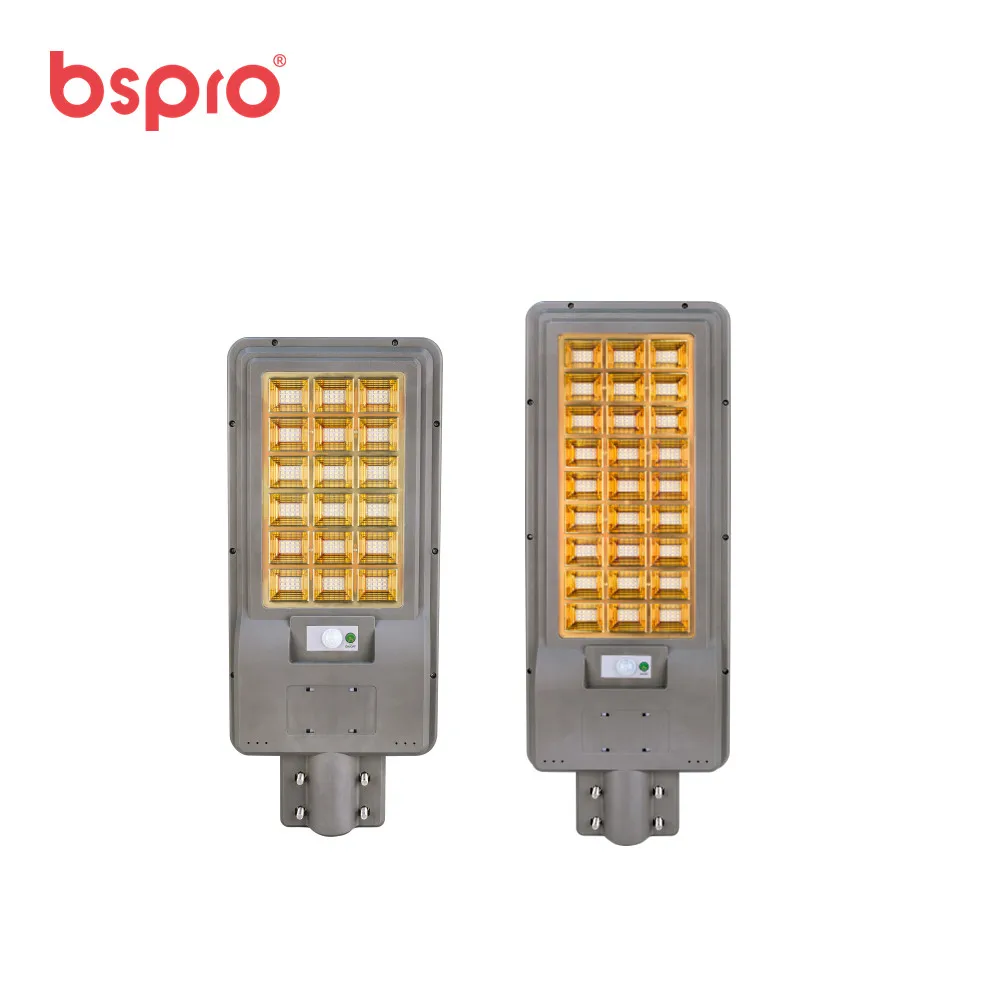 Bspro manufacturer competitive price IP65 high luminaire 200w 300w outdoor waterproof all in one led solar street