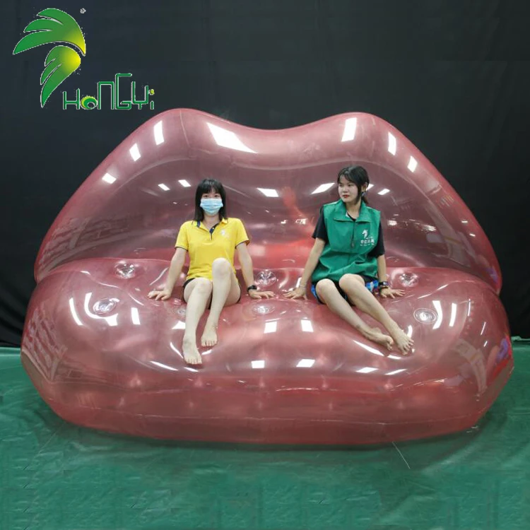 Giant advertising inflatable sofa, Big mouth air sofa inflatable transparent inflatable air sofa