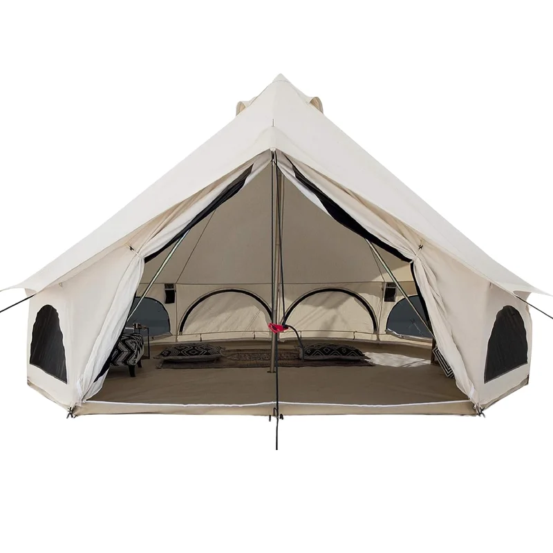 Outdoor yurt camp Pyramid shaped camp home large windproof rain multi-person tent