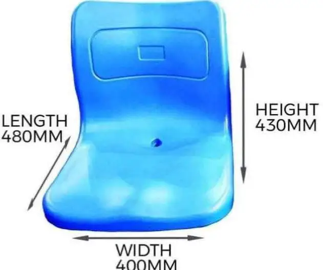 Hot Gym stadium seat manufacturers custom public row chair vacuum blow molding outdoor chair plastic row chair