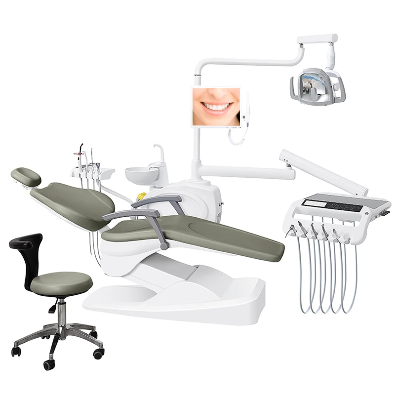 Wholesale Multifunctional Integrated Dental Unit With Foot Controller Dental Chair With Air Compressor
