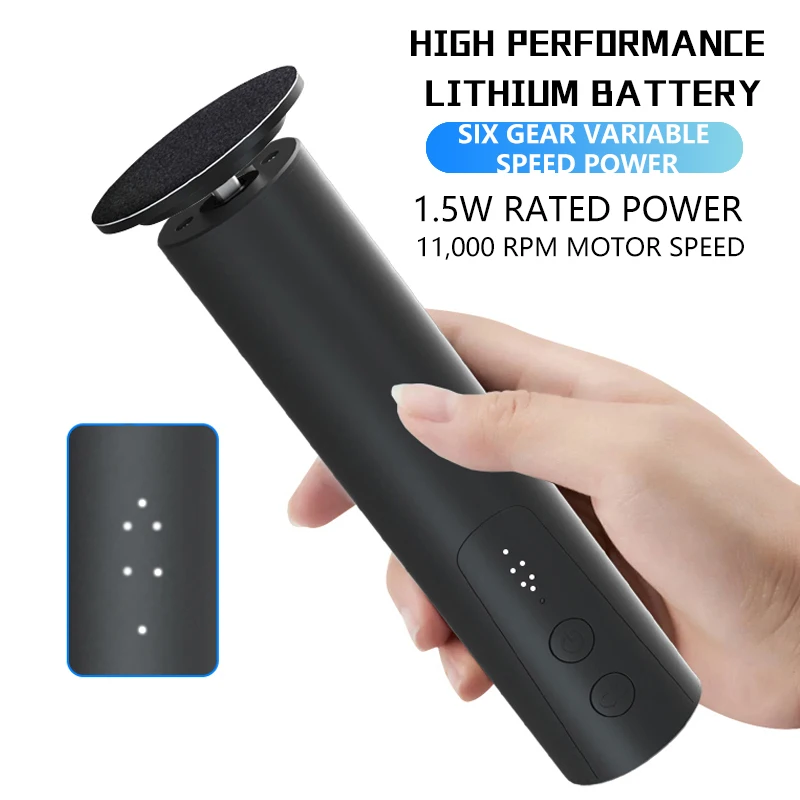 New 11000RPM Electric Nails Foot Groomer Nail Polisher 6-speed Small Portable Machine