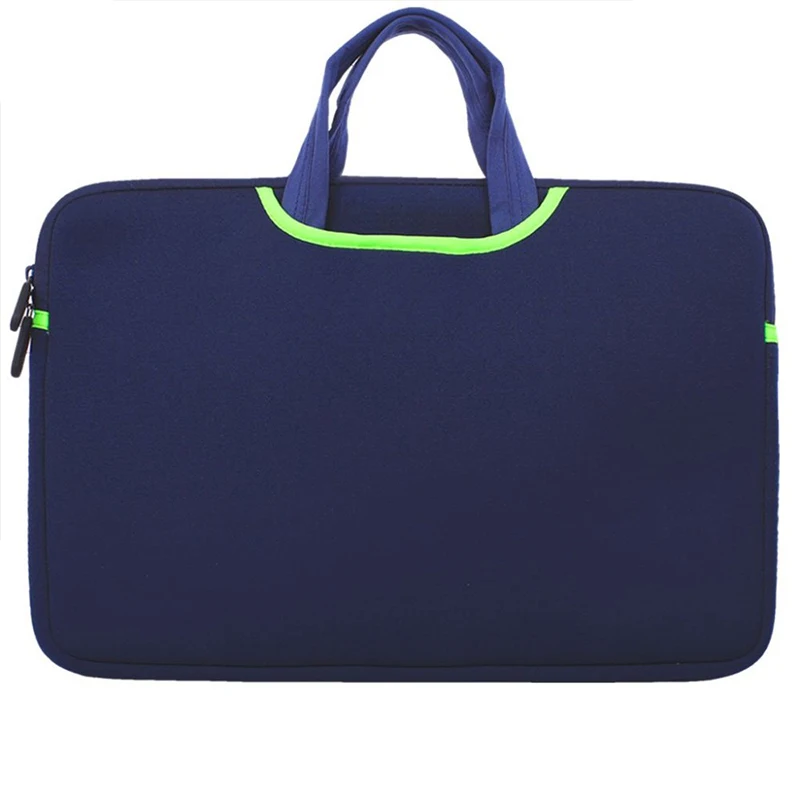 Custom Neoprene Business Book Laptop Sleeve Bag Case Waterproof With Zipper Universal Puffy Laptop Case