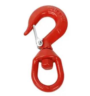 Forged Swivel Hook with Safety Latch Heavy Chain Hoist Lifting