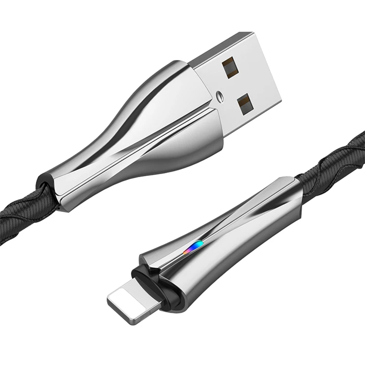 Новый дизайн 5A светодиодный светильник кабель для быстрой зарядки и передачи данных подходит для типа C