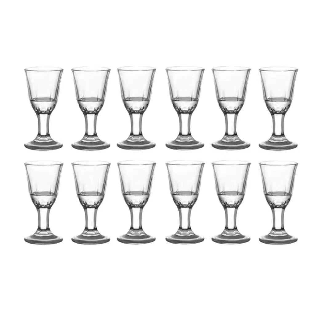 8ml 10ml Mini Stemware White Spirit Goblet Maotai Wine Glass Cup Tiny Shot Glass With Foot For Baijiu Soju Liquor Saki Sake B005