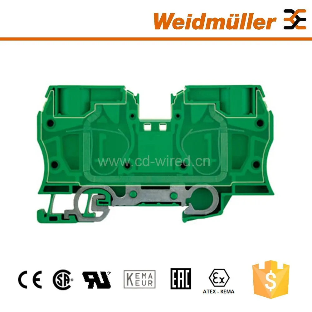 Weidmuller ZPE 35 заземления din-рейку клеммный блок весна провода разъем