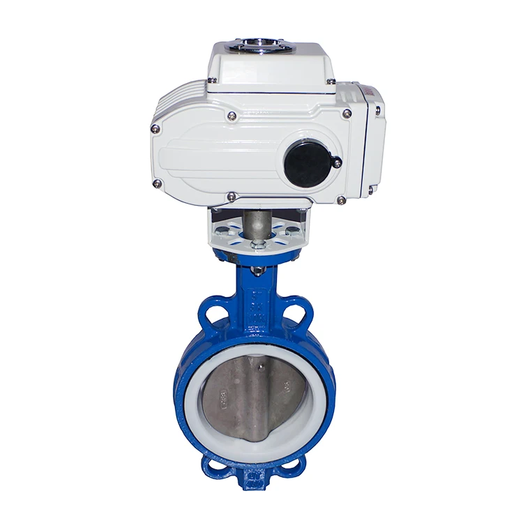 Automatic regulating Ductile Iron butterfly valve electric actuator 6 inch
