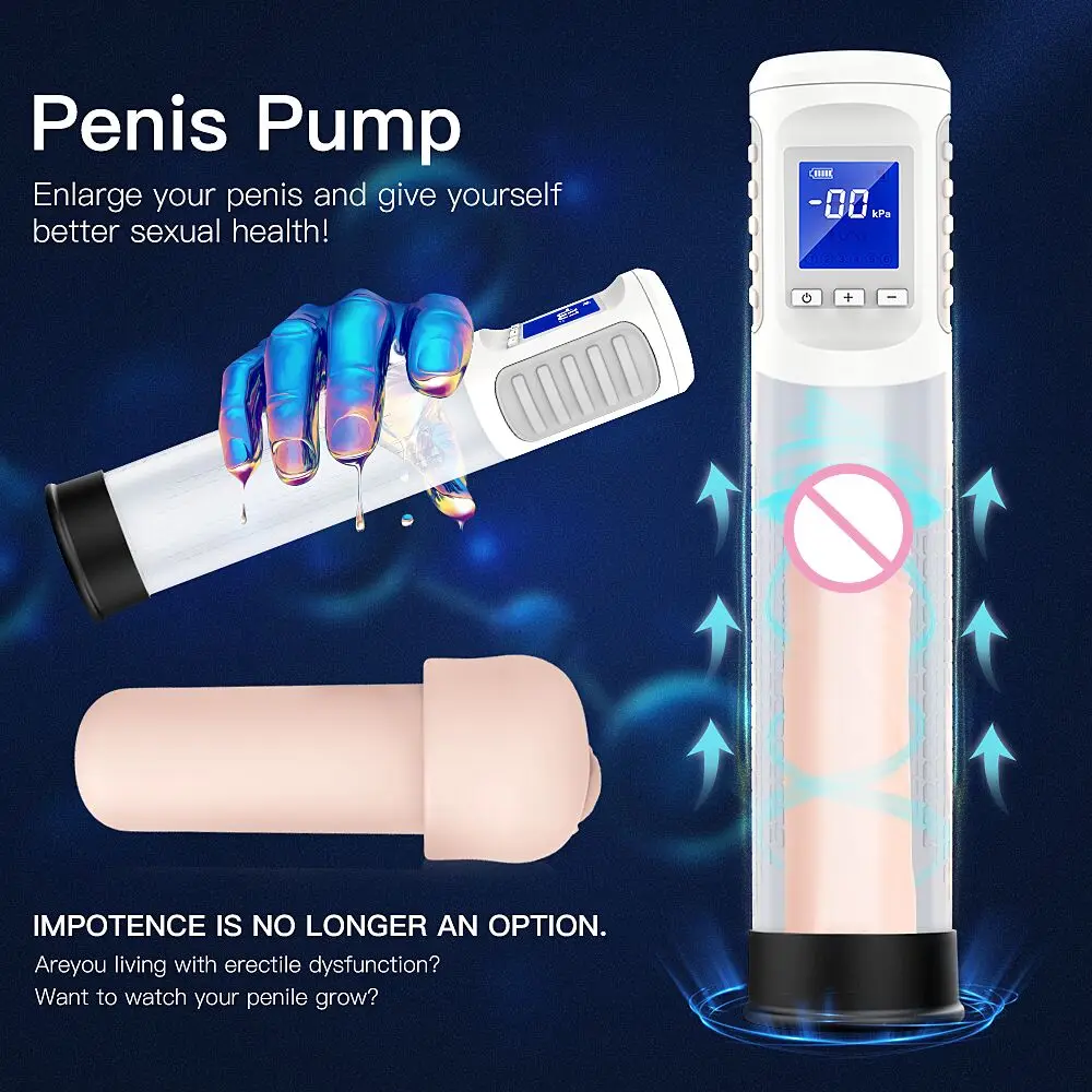 Penis Enlargement Vacuum Pump Vibrator Sex Toys for Men Artificial Vagina Sexy Masturbation Cool Adult Toys Pussy Pump Sex toy