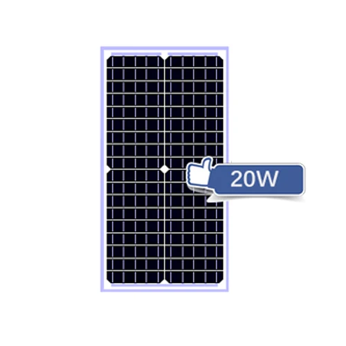 Qibi Custom solar module solar power panels for energy system flexible solar panel 20w solar cell module panel array