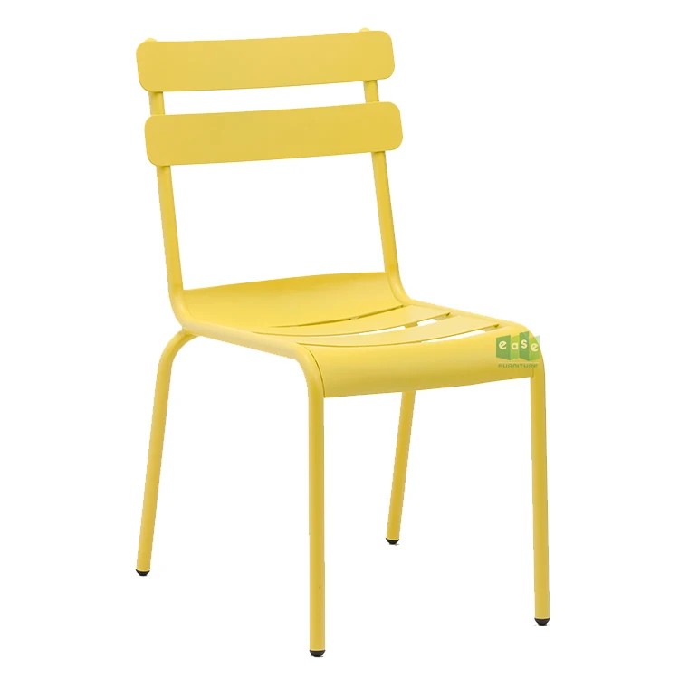 (E1209) Алюминиевый металлический стул для ресторанов, столовых, бистро, Штабелируемый для улицы
