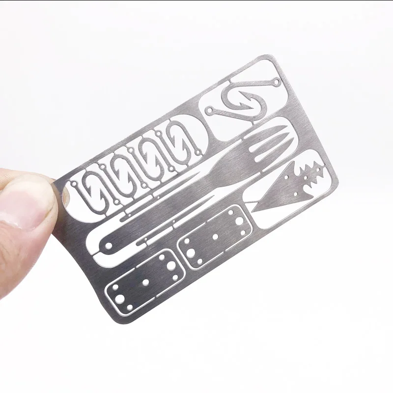 2021 New Design Metal Men Wallet Survival Camping Fishing Card Multi