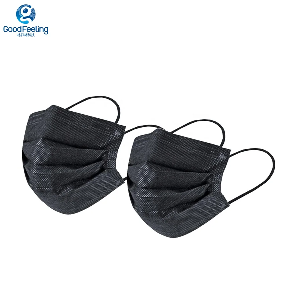 Mascarilla Quirurjica Design Non-woven Black Fabric Face Mask Distributor With Logo Bulk Surgical Facemask Disposable