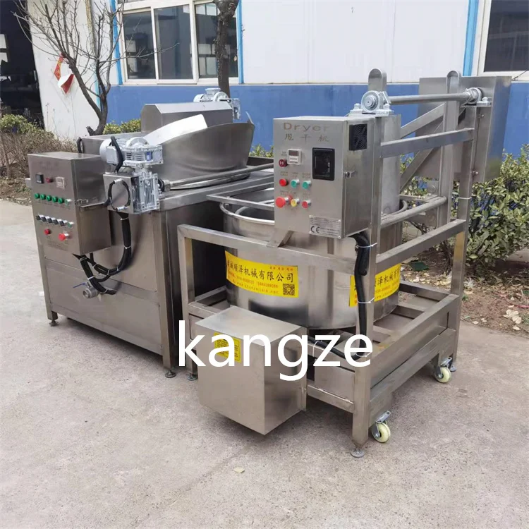 Small electric gas diesel heating fried peanut Banana slice French fries Cashew nut deep fryer fried machine for sale price