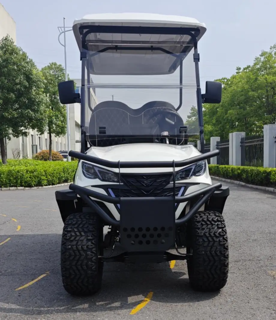 4 seater street-legal off-road golf buggy electric golf car for sale 10' display lifepo4 battery