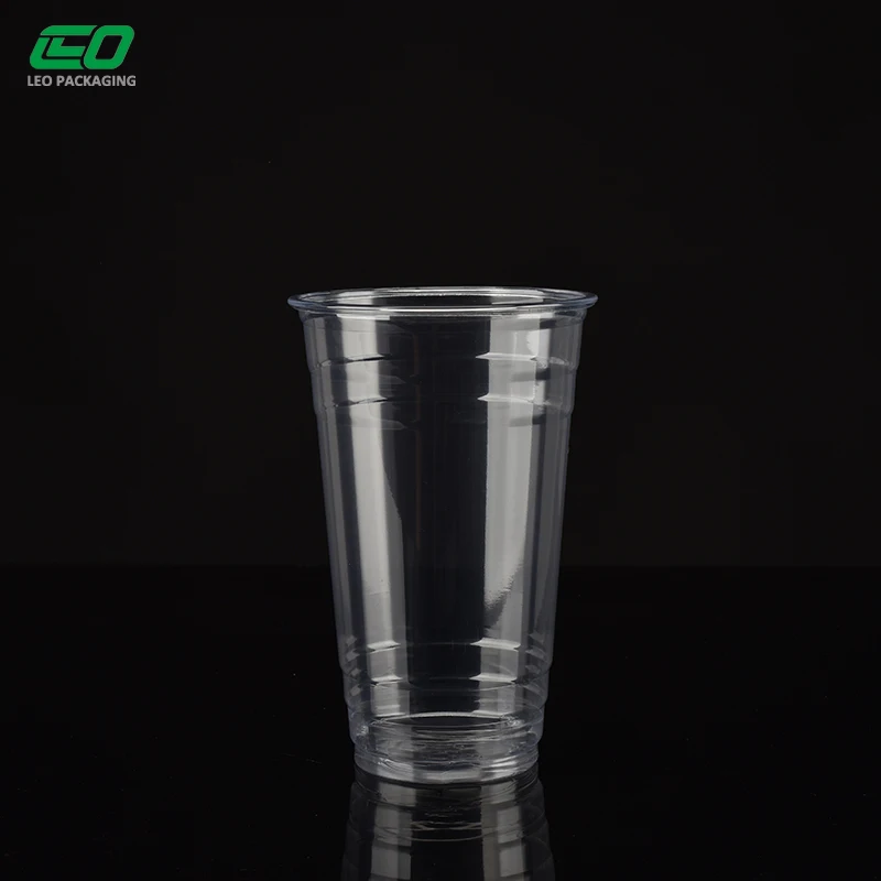 20oz/630ml drinking cups with dome lid juice plastic pet cups