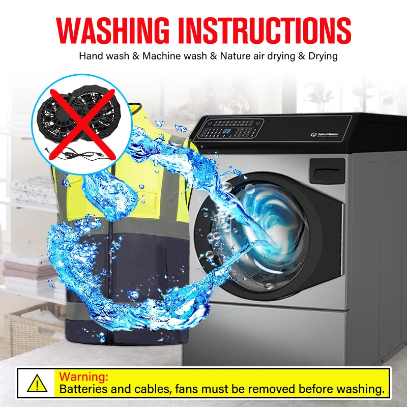 2024 New Arrival Reflective Safety Clothing Air Conditioning Work Wear Cooling Vest with Fans for wholesale